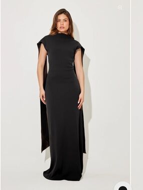 Odd Muse London Drape Maxi Dress - Black